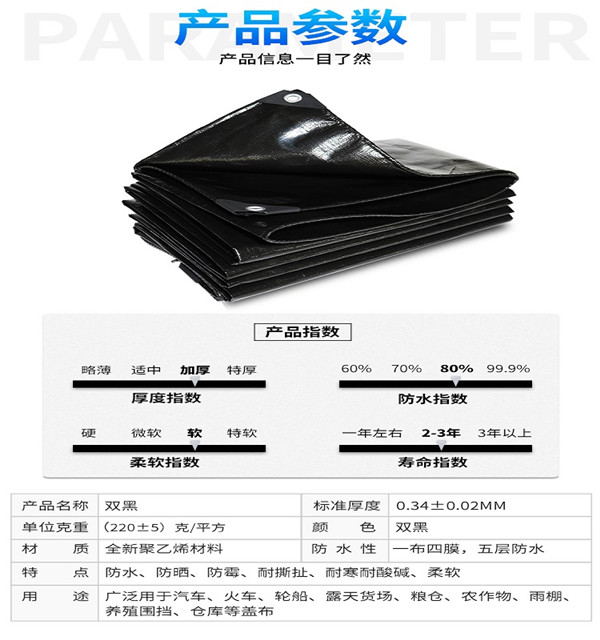 雙黑貨車篷布